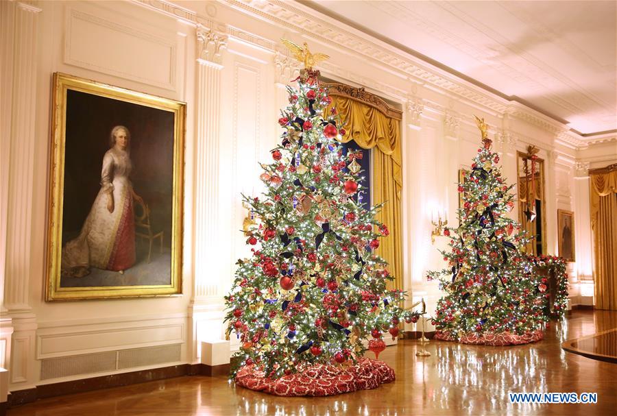 U.S.-WASHINGTON D.C.-WHITE HOUSE-CHRISTMAS-DECORATIONS