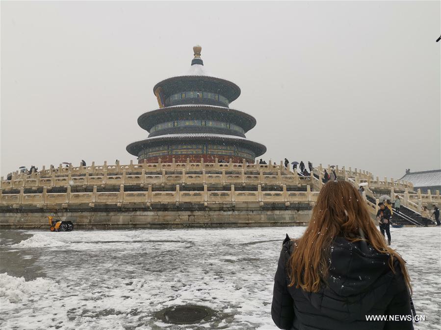 (BeijingCandid) CHINA-BEIJING-WINTER-TEMPLE OF HEAVEN (CN)