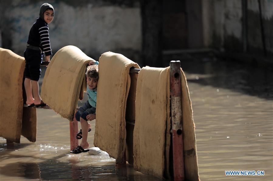 MIDEAST-GAZA-FLOOD