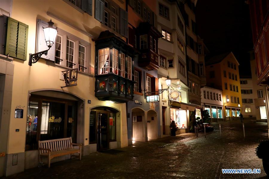 SWITZERLAND-ZURICH-NIGHT SCENE