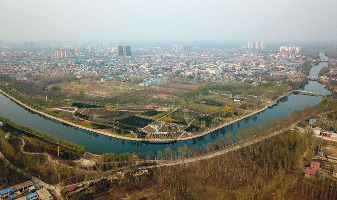 One year on: aerial view of Xiongan New Area