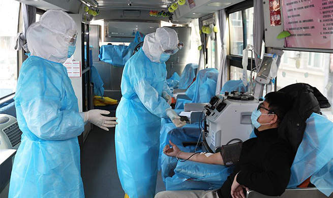 Recovered patients of coronavirus infection donate plasma in Hebei