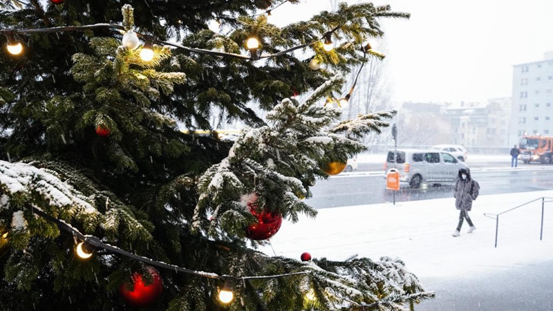 Snowfall hits capital of Germany