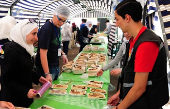 Charity kitchens during Ramadan seen in Damascus, Syria