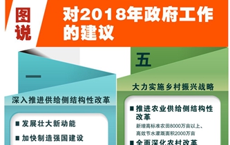 [两会·政府工作报告]图说对2018年政府工作的建议